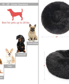 Camas para perros medianos lavables y relajantes para perros de 28 pulgadas,...