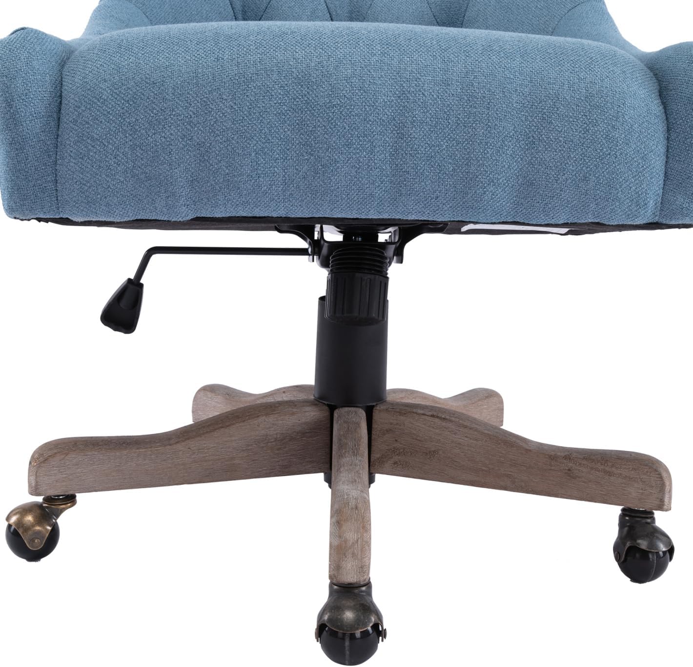 TRIPLE TREE Silla giratoria de 360, moderna silla de oficina tapizada con base...