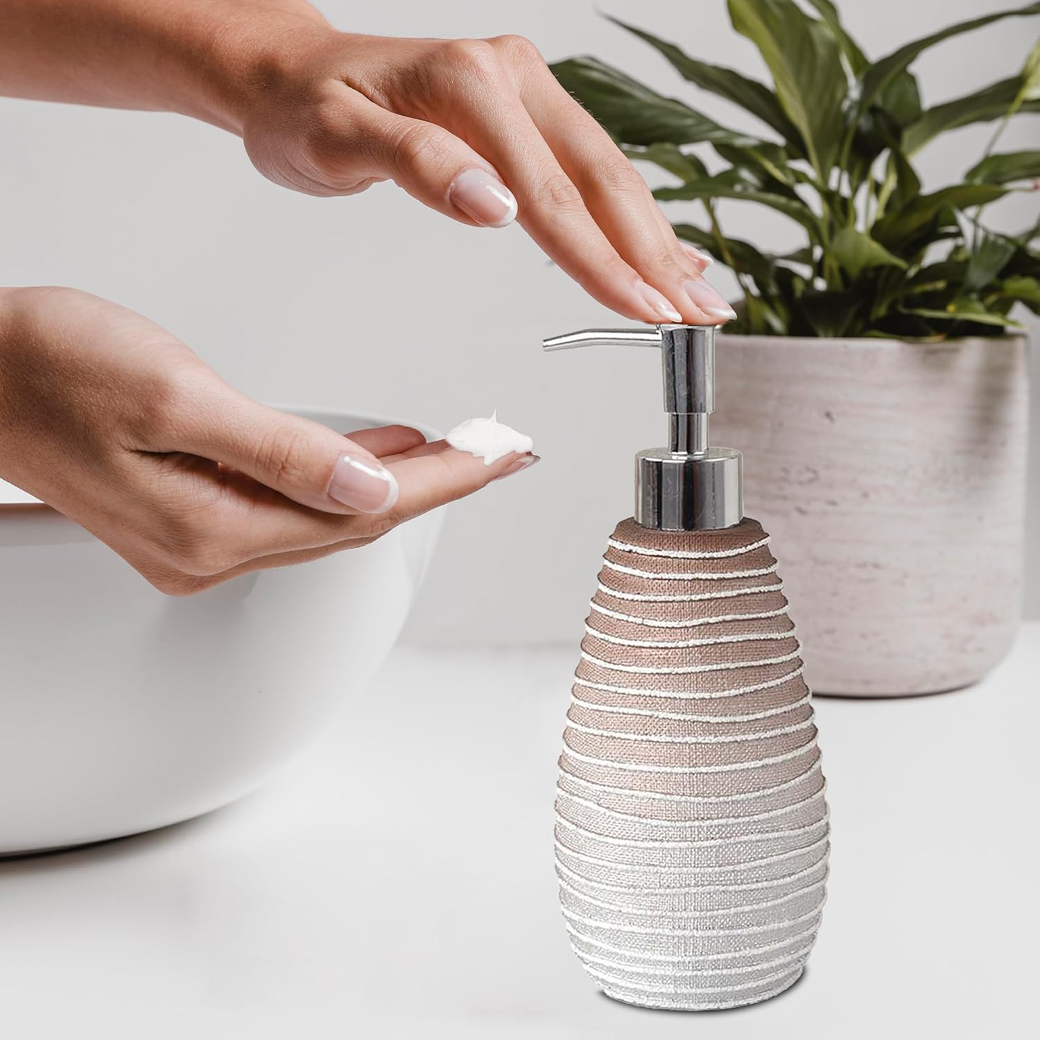 Decozen Accesorios de baño  Juego de 6 piezas para decoración de tocador de...