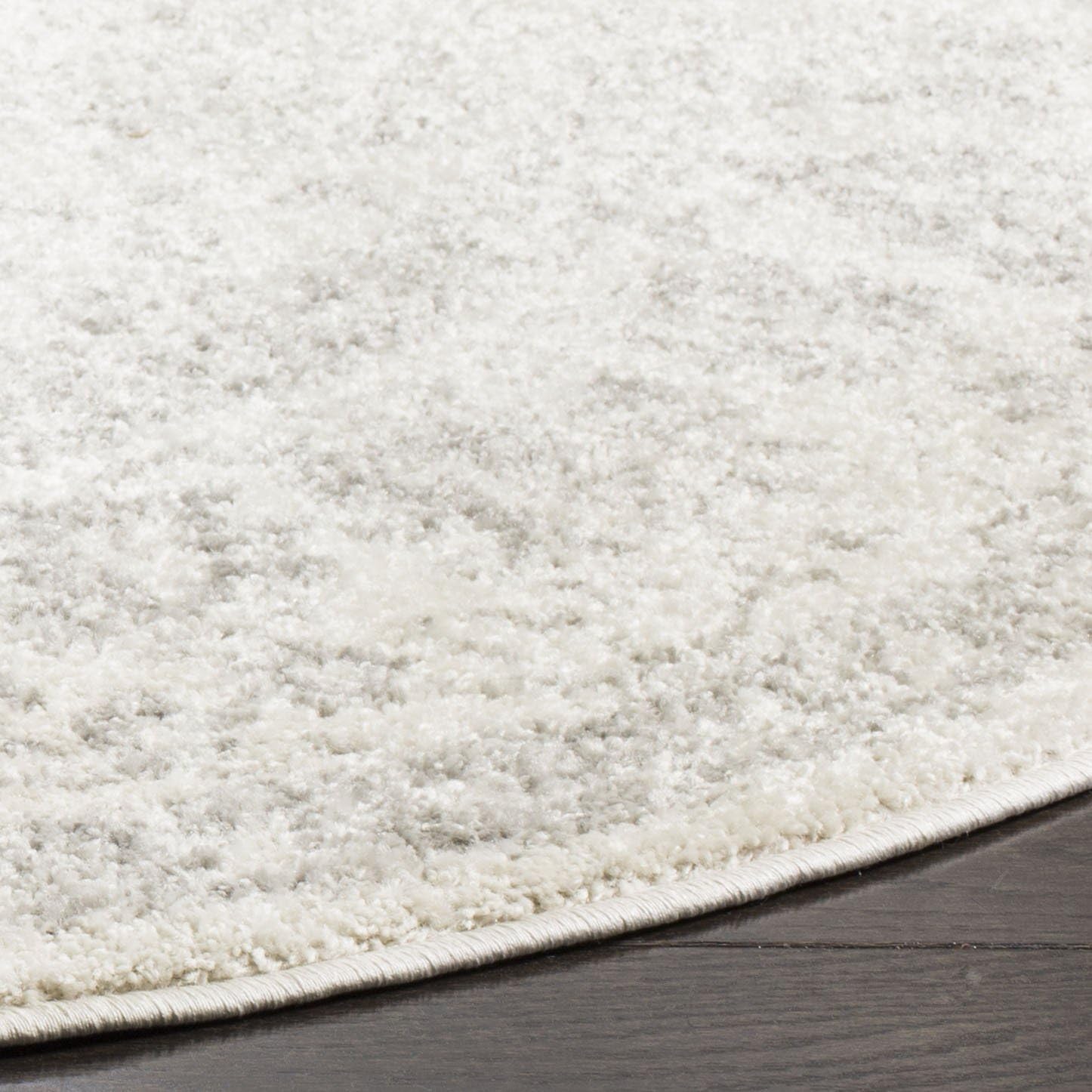 SAFAVIEH Adirondack Collection - Alfombra redonda, 4 pies, marfil y plata,...