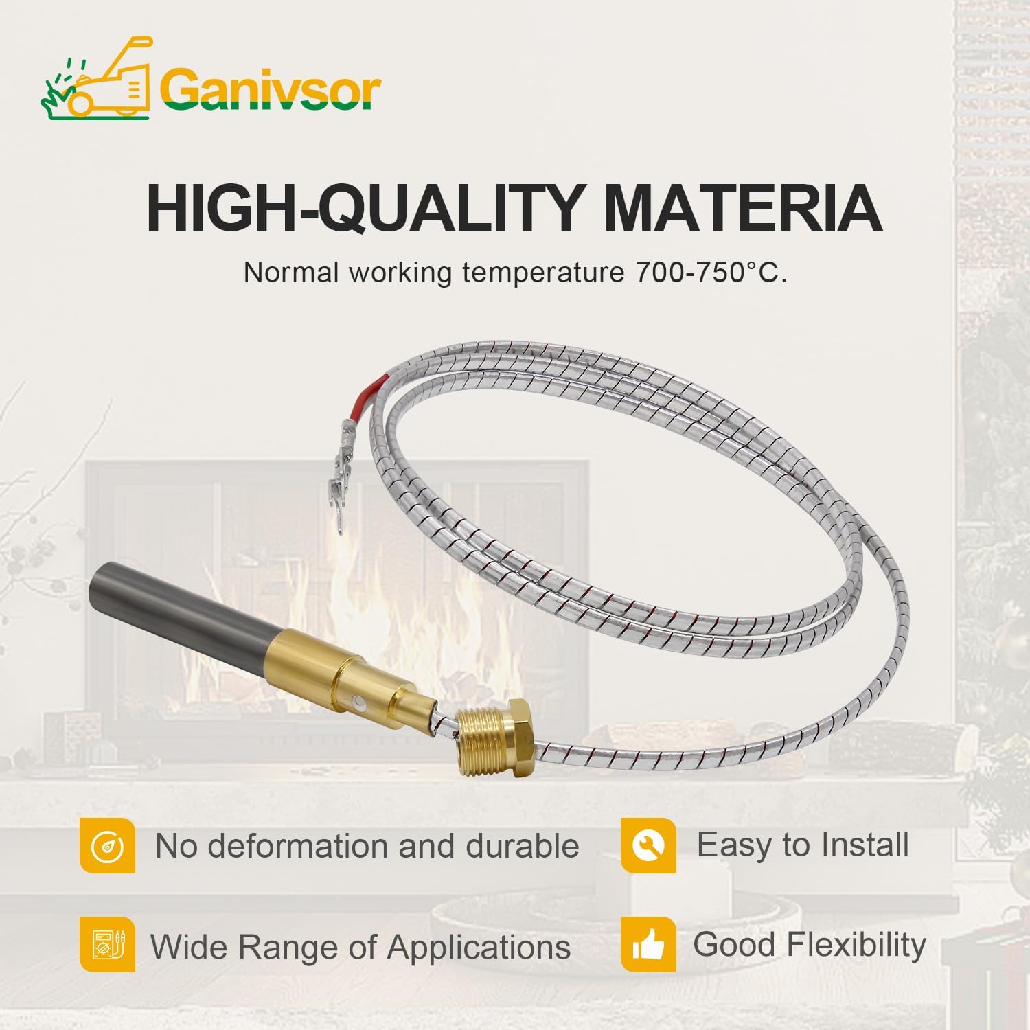 Ganivsor Generadores de termopila de 36 pulgadas, termopila Q313A de 750...