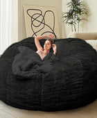 Puf gigante para adultos y niños sin relleno, cómodas sillas redondas Big Joe,...