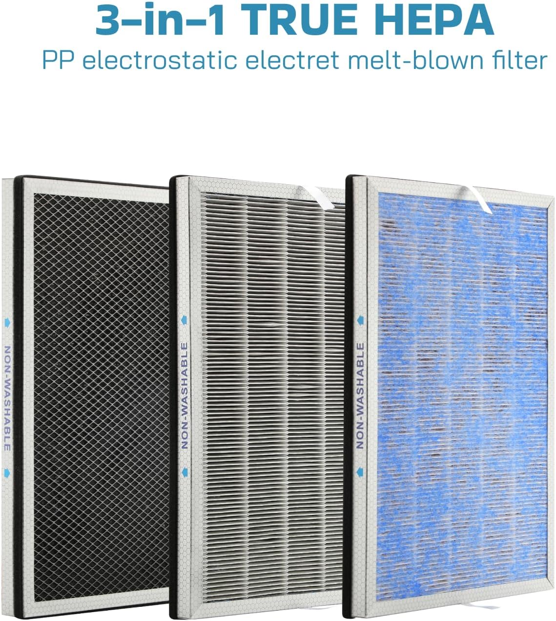 MSA3 True HEPA Filtro de repuesto compatible con Membrane Solutions MSA3 y...
