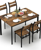 Juego de 4 sillas de mesa de comedor de madera para cocina, juego de 4, mesa de