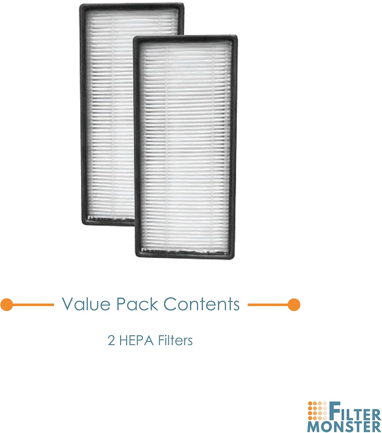 Filter-Monster - Filtros HEPA de repuesto, 2 unidades, compatibles con filtros...