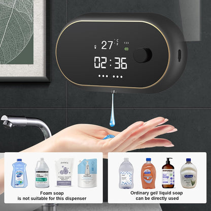 Dispensador automático de jabón sin contacto, manos libres, líquido, montaje en