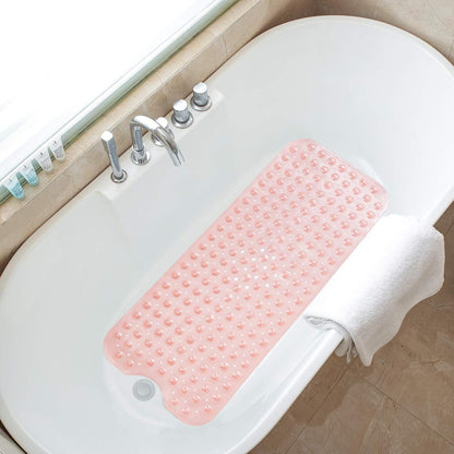 Tapetes para bañera de ducha, antideslizante, 39 x 16 pulgadas, tapete de ducha