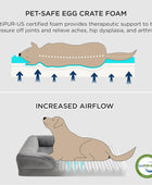 Bedsure - Cama ortopédica mediana para perros, sofá cama impermeable para...