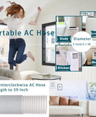 Manguera de aire acondicionado portátil, ventilación de escape portátil de 5...