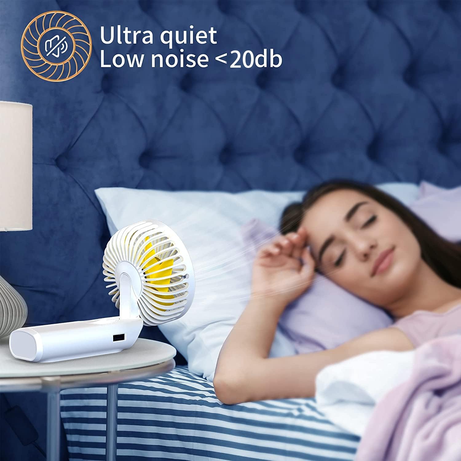 Ventilador de mano, ventilador portátil, ventilador personal recargable por USB...