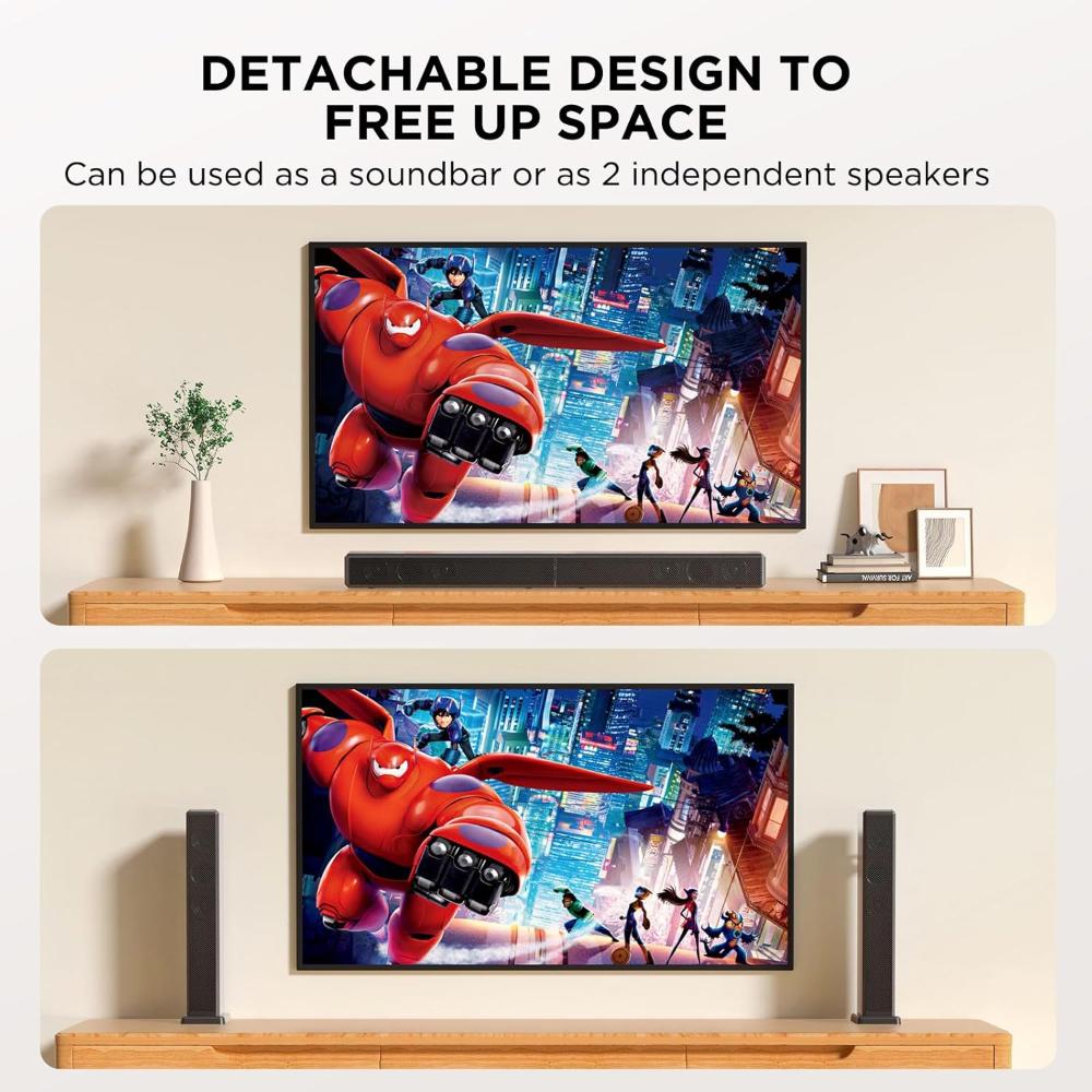 Barra de sonido de 2.2 canales y 100 W para Smart TV