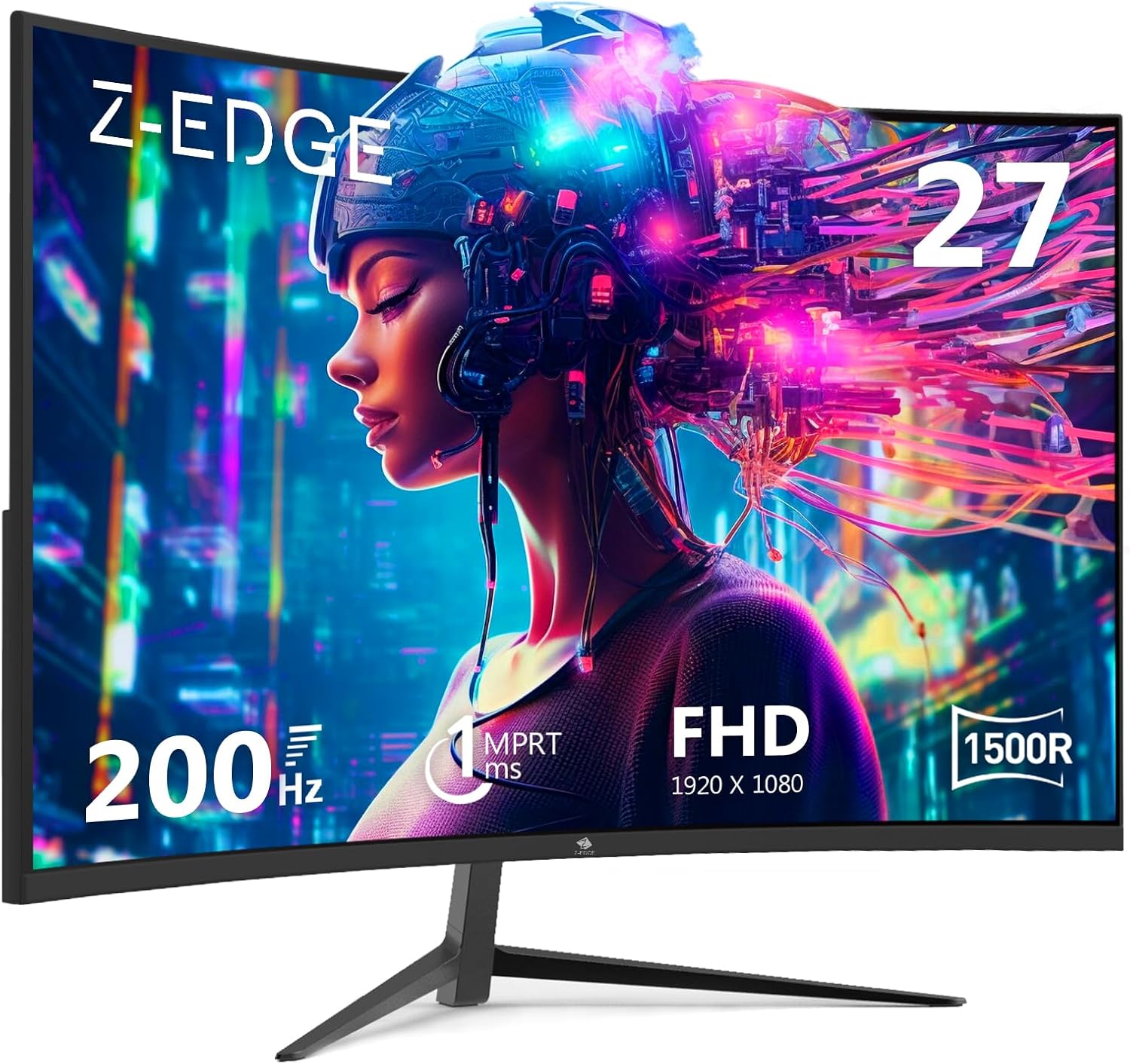 Z-Edge UG27 Monitor curvo para juegos de 27 pulgadas 169 1920x1080 200Hz 1ms...