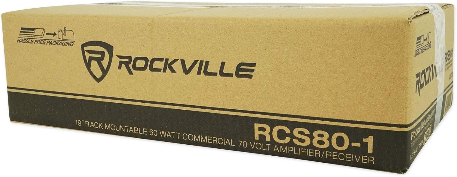 Rockville Amplificador Bluetooth para restaurante comercial+(6) altavoces de...