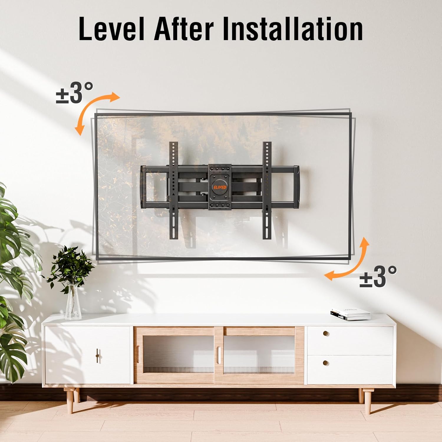 ELIVED Soporte de pared para TV con certificación UL para la mayoría de...