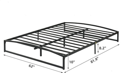 Base de cama de plataforma de metal tamaño Queen de 10 pulgadas con base de