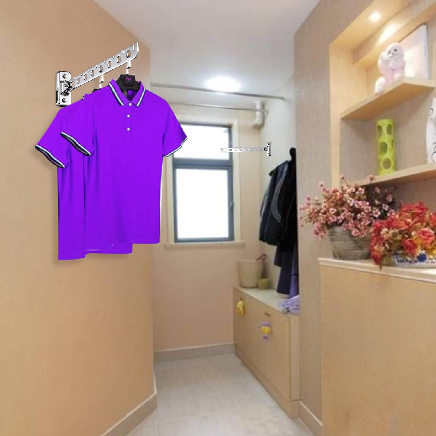 Perchas para ropa de pared, colgador de ropa, colgador de ropa para colgar en