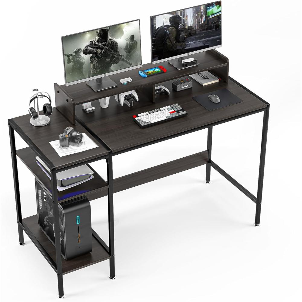 Escritorio para videojuegos, escritorio de computadora, GZSHIYITECH, Negro