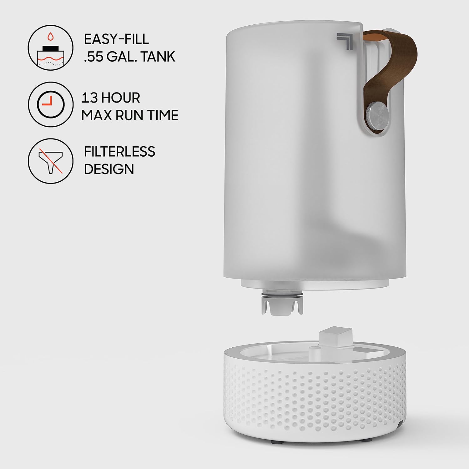 Sharper Image VOTIV 7 Humidificador ultrasónico con luz de vela sin llama,...