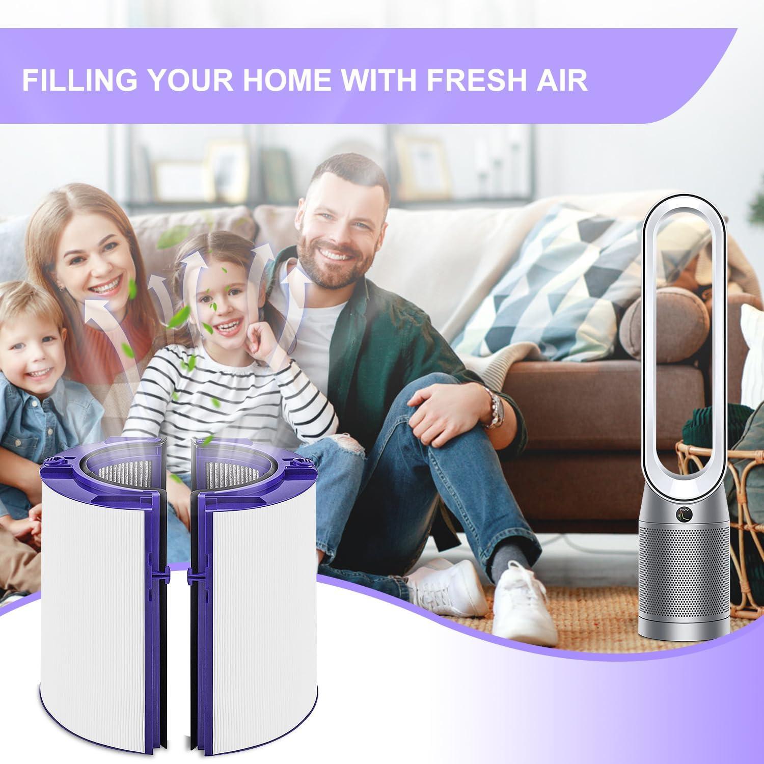 Filtro de repuesto 2 en 1 compatible con Dyson PH01 HP07 HP10 TP07 TP10 TP09