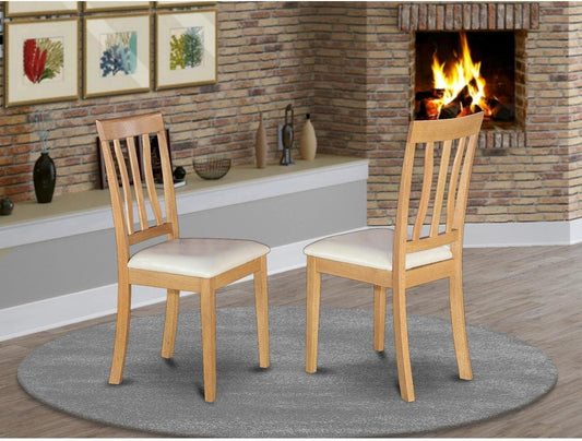 East West Furniture ANC-OAK-LC - Sillas de comedor antiguas para cocina, sillas...