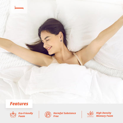 PrimaSleep Colchón individual de espuma viscoelástica de gel de 6 pulgadas, con