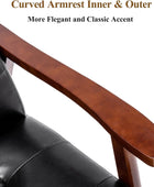 HomeMiYN Mid-Century - Silla decorativa de piel sintética, estilo retro,...