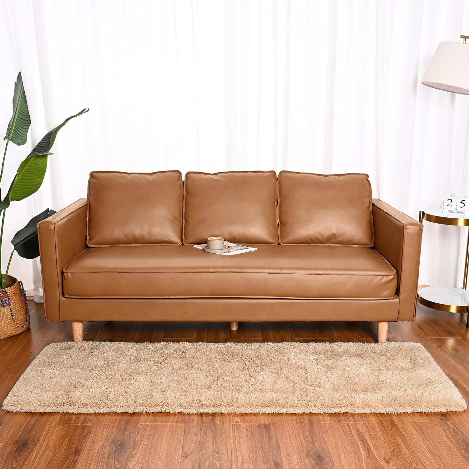 Alfombra de pasillo suave para dormitorio, 2 x 6 pies, alfombras esponjosas con...