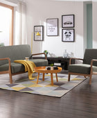 INZOY Sofá biplaza de 50 pulgadas, silla decorativa moderna de mediados de...