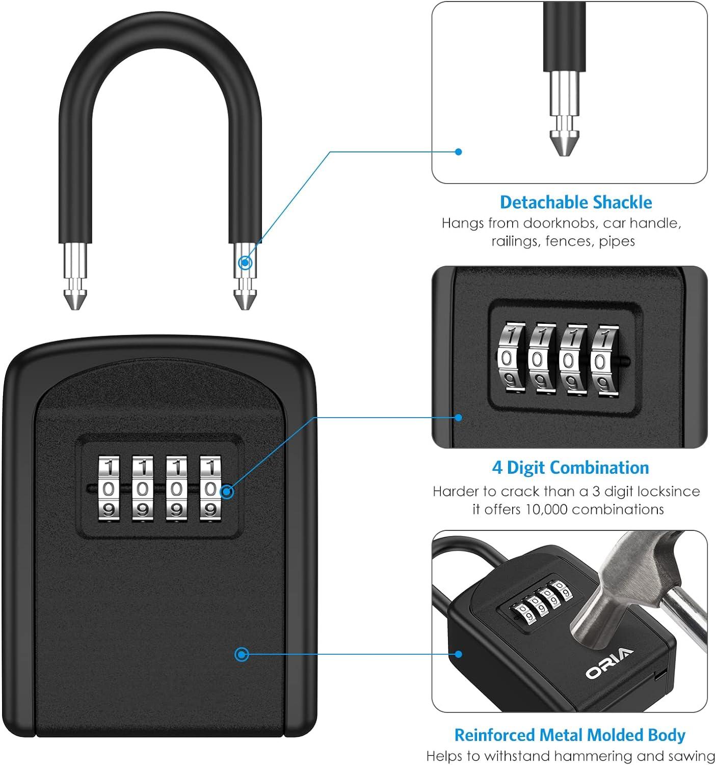 Caja de cerradura para llaves de casa, caja de seguridad para llave de casa,