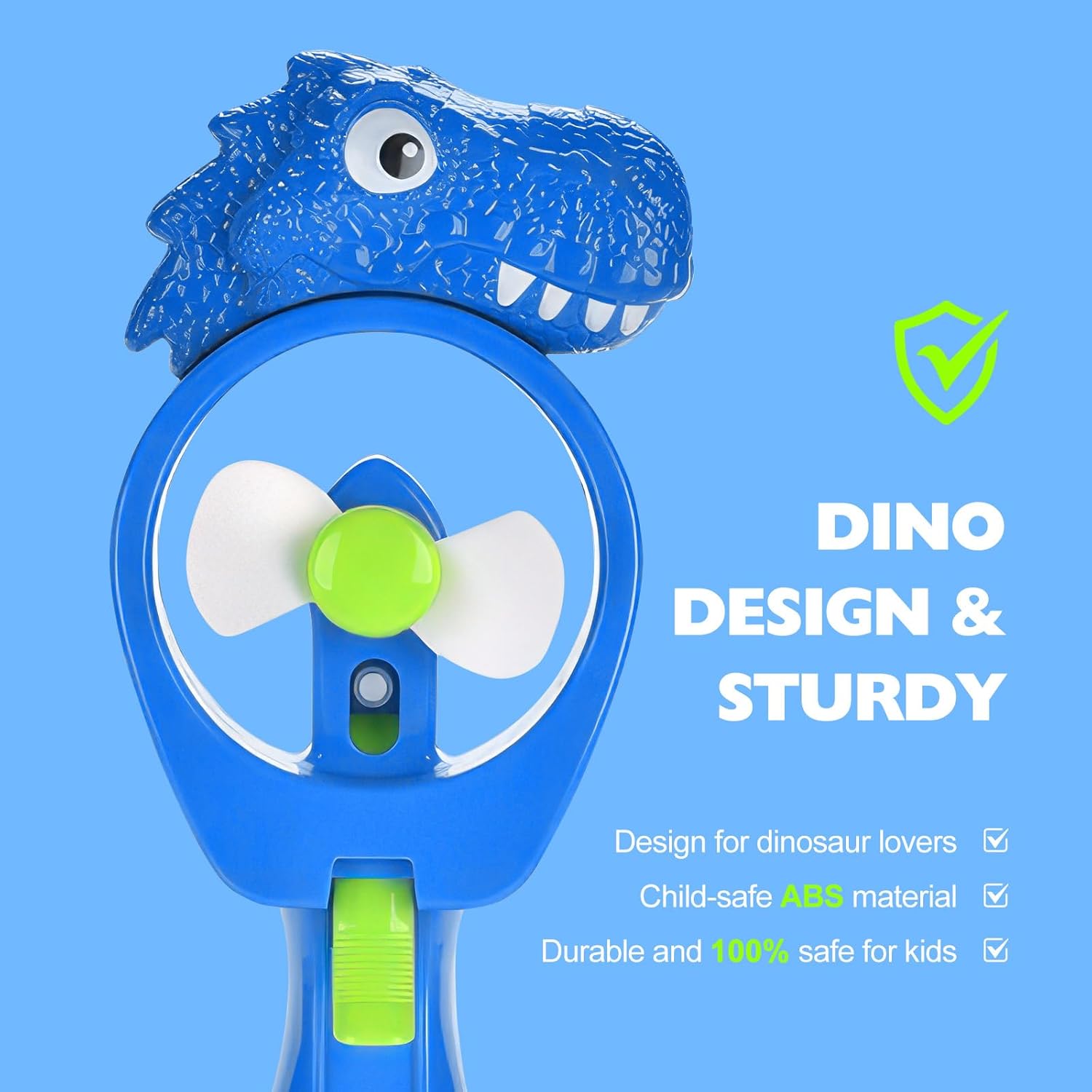 QearFun Ventilador de niebla de mano de dinosaurio con spray de agua,...