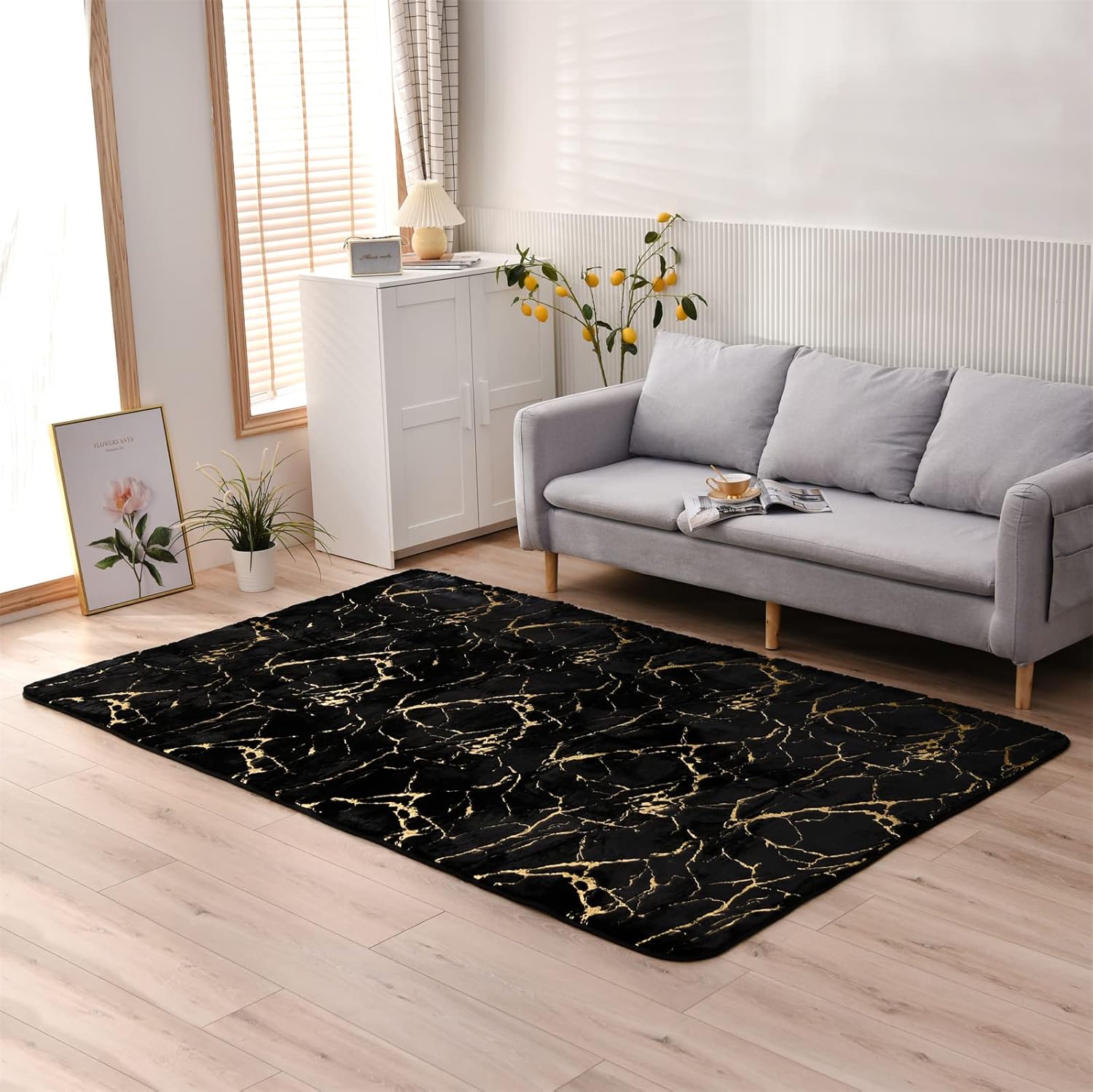 Alfombra suave de bronce metálico, para cuarto de bebé, para el cuarto del