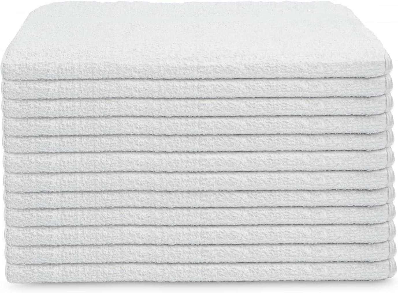 White Shop Towels 12 trapos de 27 x 54 pulgadas en una caja, valiosos trapos de