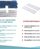 Paquete de 4 almohadillas para trapeador compatibles con la mopa Ocedar de