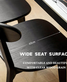 Sillas de comedor 100% de madera de roble macizo, sillas de comedor modernas de