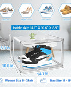 Estuche acrílico para zapatos, caja transparente para zapatos, contenedores de...