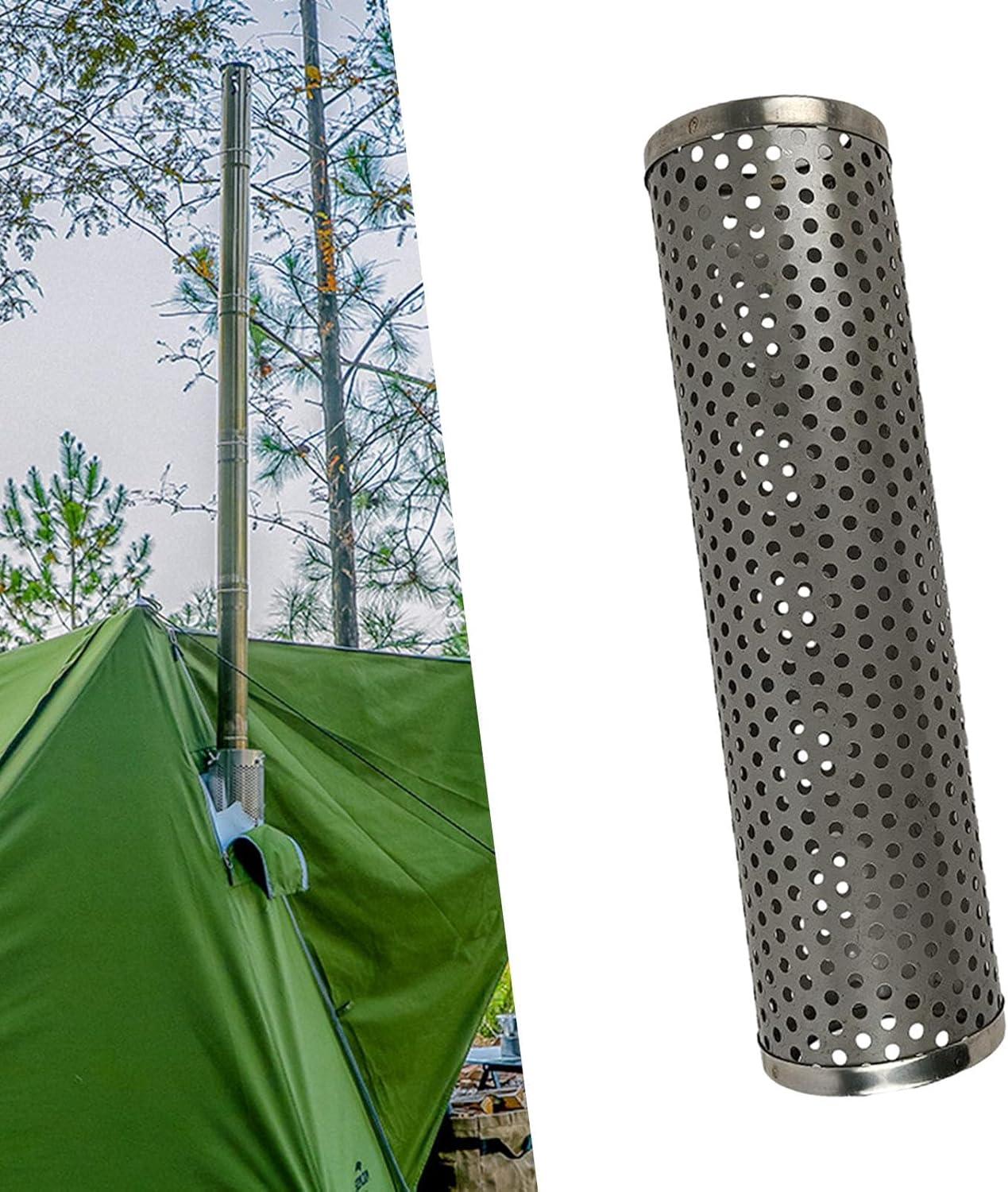 Cubierta de tubo de chimenea antiquemaduras de disipación de calor duradera