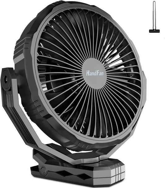 HandFan Ventilador de clip mejorado de 10000 mAh con cargadorpotenciador de...