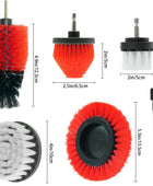 7 Pcs Drill Brush Set All Purpose Power Scrubber Cleaning Kit with Extend