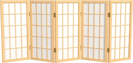Biombo portátil simple de 2 pies Biombo diseño Shoji, clásico diseño japonés 4...