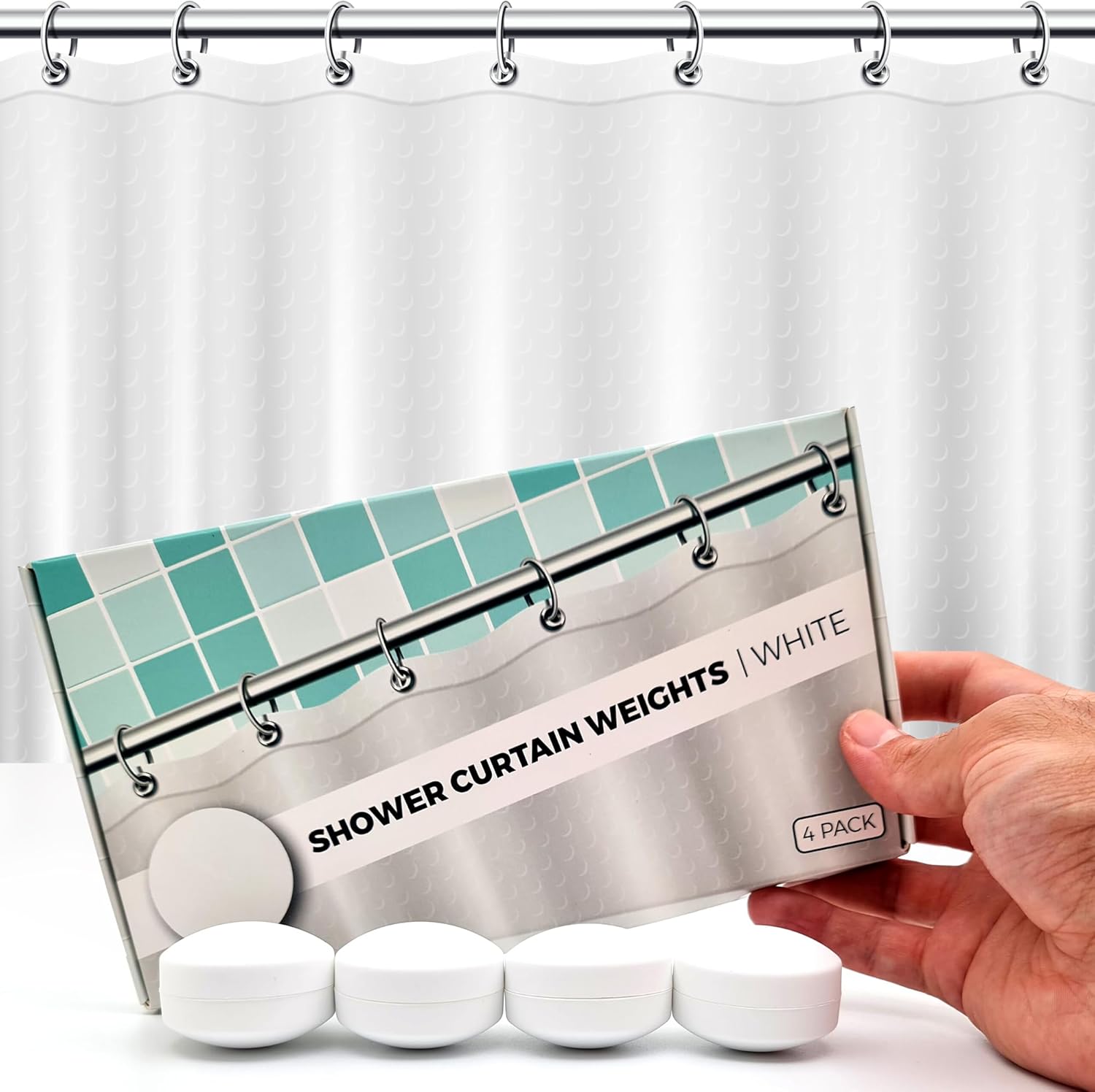Potentes pesos magnéticos antiondulación para una experiencia de baño sin...