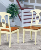 East West Furniture KEC-WHI-W Kenley - Sillas de comedor de cocina, sillas de...