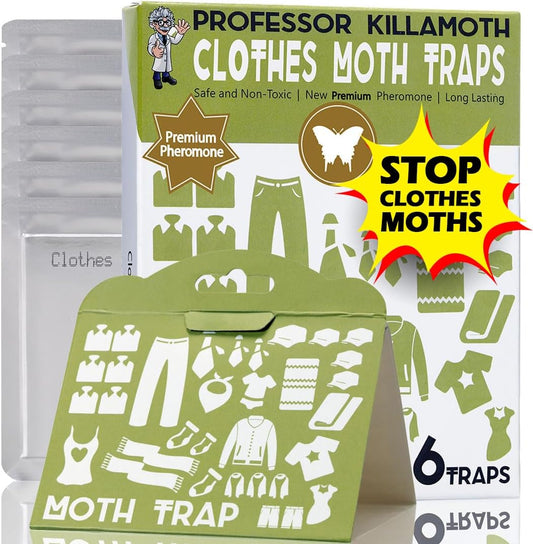 Ropa trampas para polillas 6 unidades de seguridad para niños y mascotas sin...