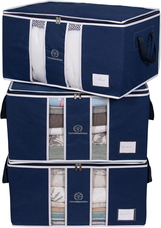 Organizador de bolsas de almacenamiento de ropa para mantas, ropa, edredones y...