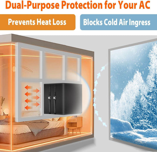 Cubierta de aire acondicionado aislada para ventanas exteriores y unidades de