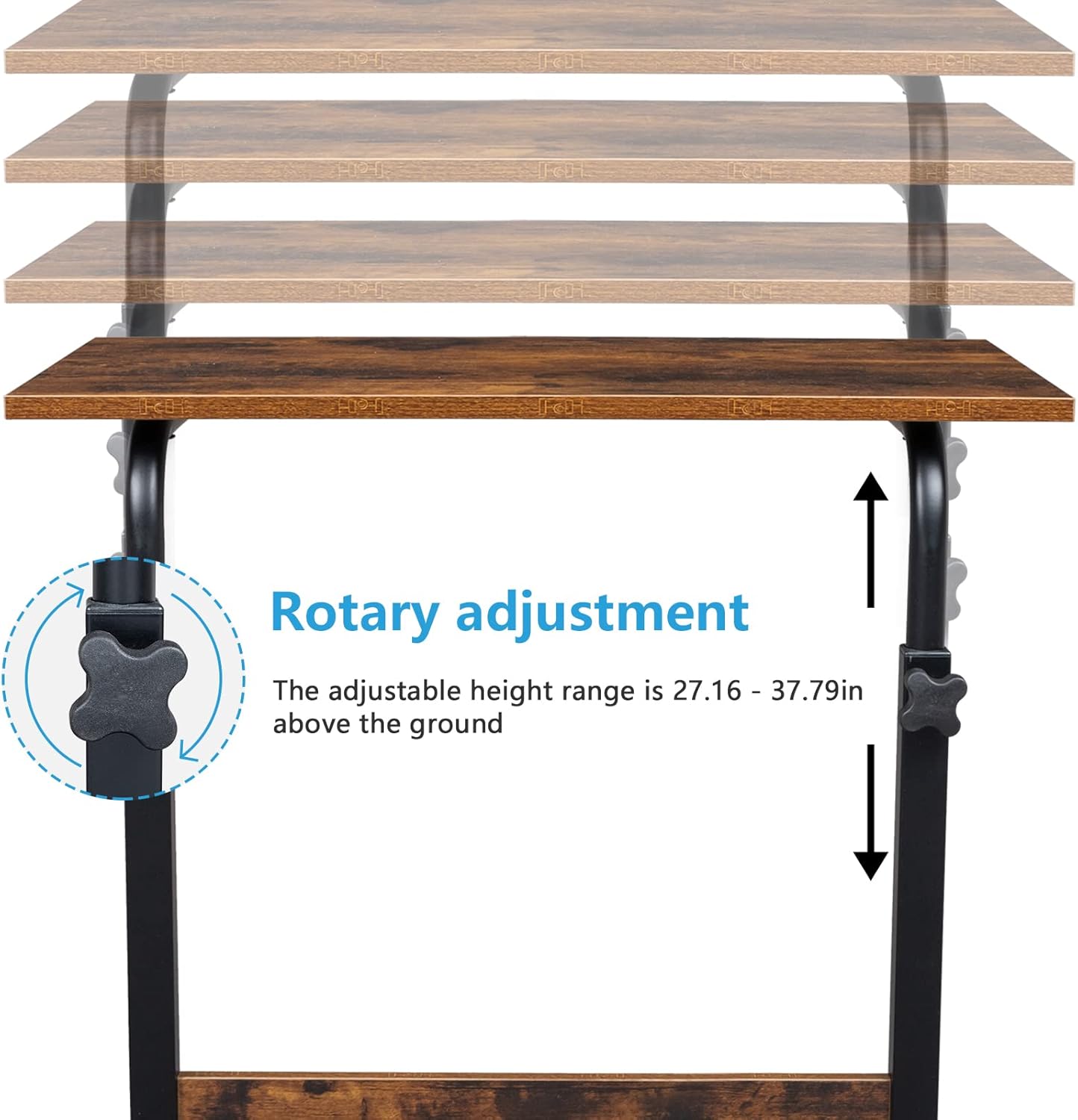 Mesa de TV ajustable con ruedas, mesa lateral para aperitivos con ruedas, mesa