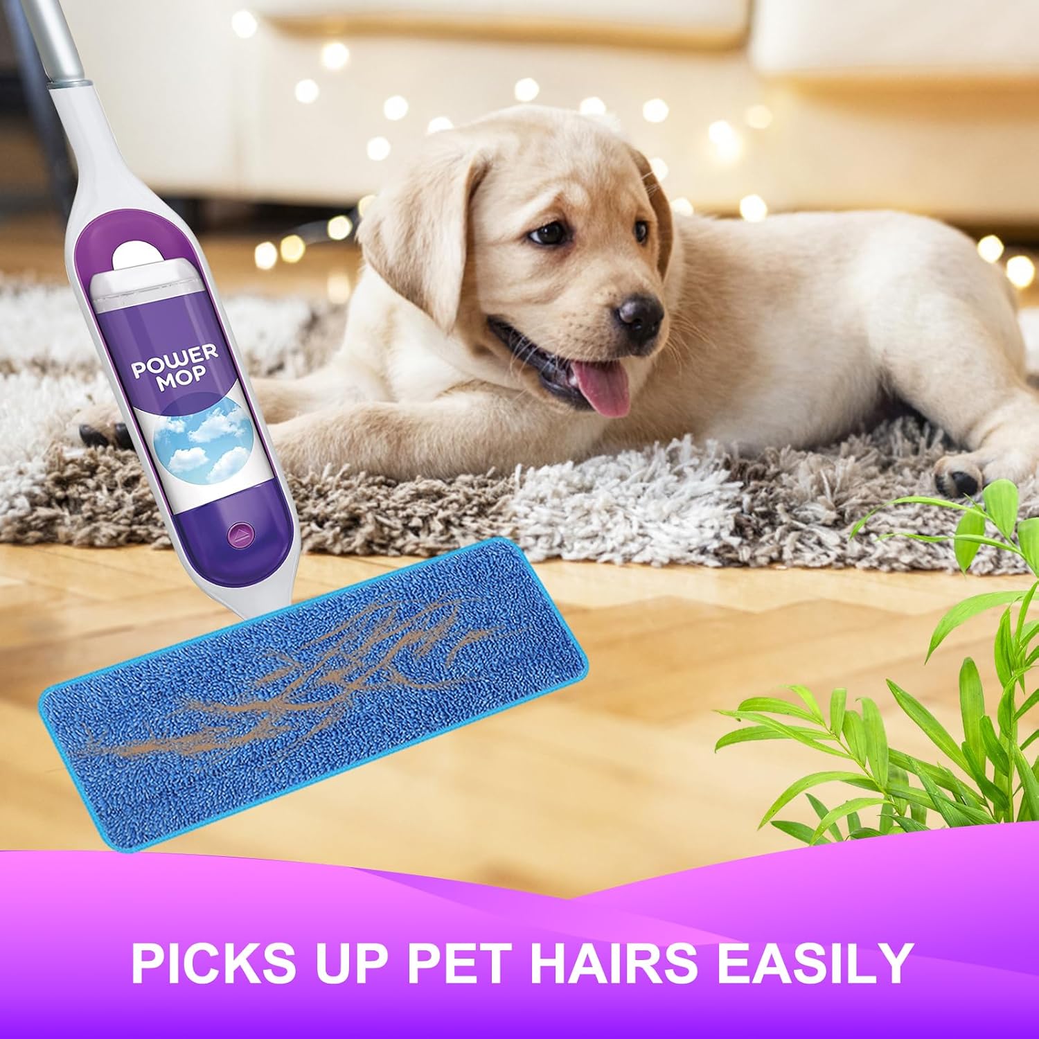 Almohadillas de repuesto reutilizables para mopa eléctrica Swiffer Power Mop...