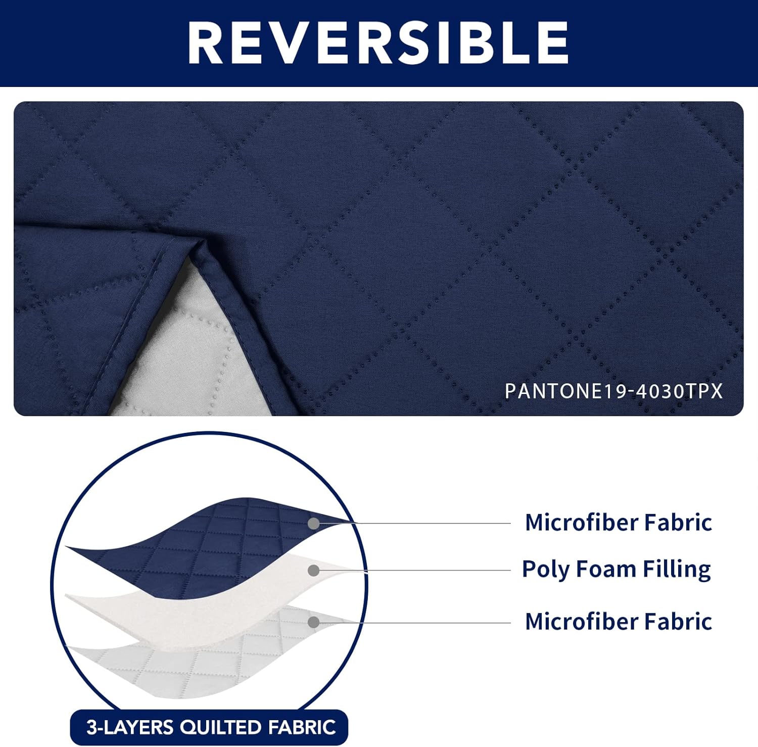 PureFit Funda reclinable reversible resistente al agua, protector de muebles...