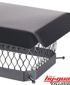 Cubierta de chimenea de acero galvanizado, tapa de chimenea negra HYC, cubierta...