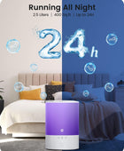 Esemoil Humidificadores de niebla fría para dormitorio, habitación grande,...