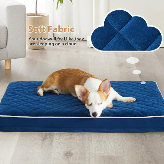 WNPETHOME - Camas ortopédicas para perros grandes, impermeable, con funda...